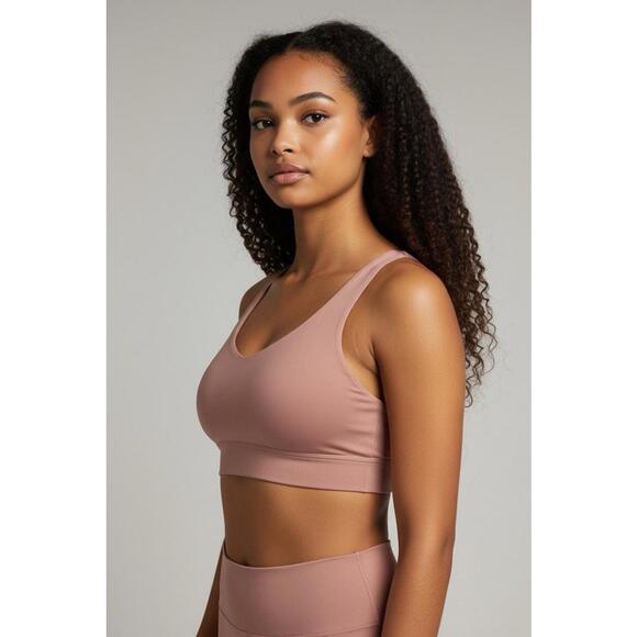 Hayden Other - Hayden Los Angeles Padded Sports Bra Pink Size Medium NWT Seamless Stretch